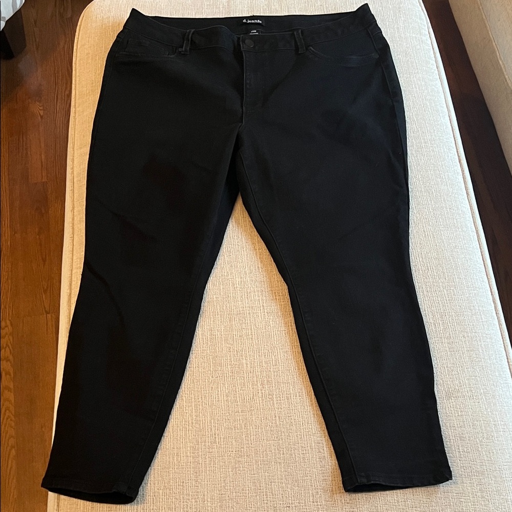 d. jeans Women’s Plus Skinny Jeans in Black size 20W